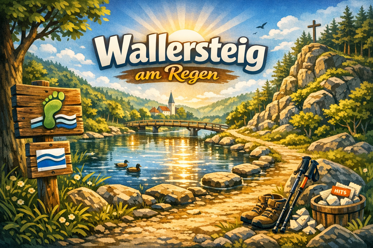 Wallersteig am Regen